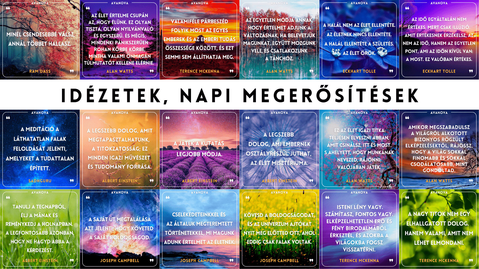 IDÉZETEK, MEGERŐSÍTÉSEK