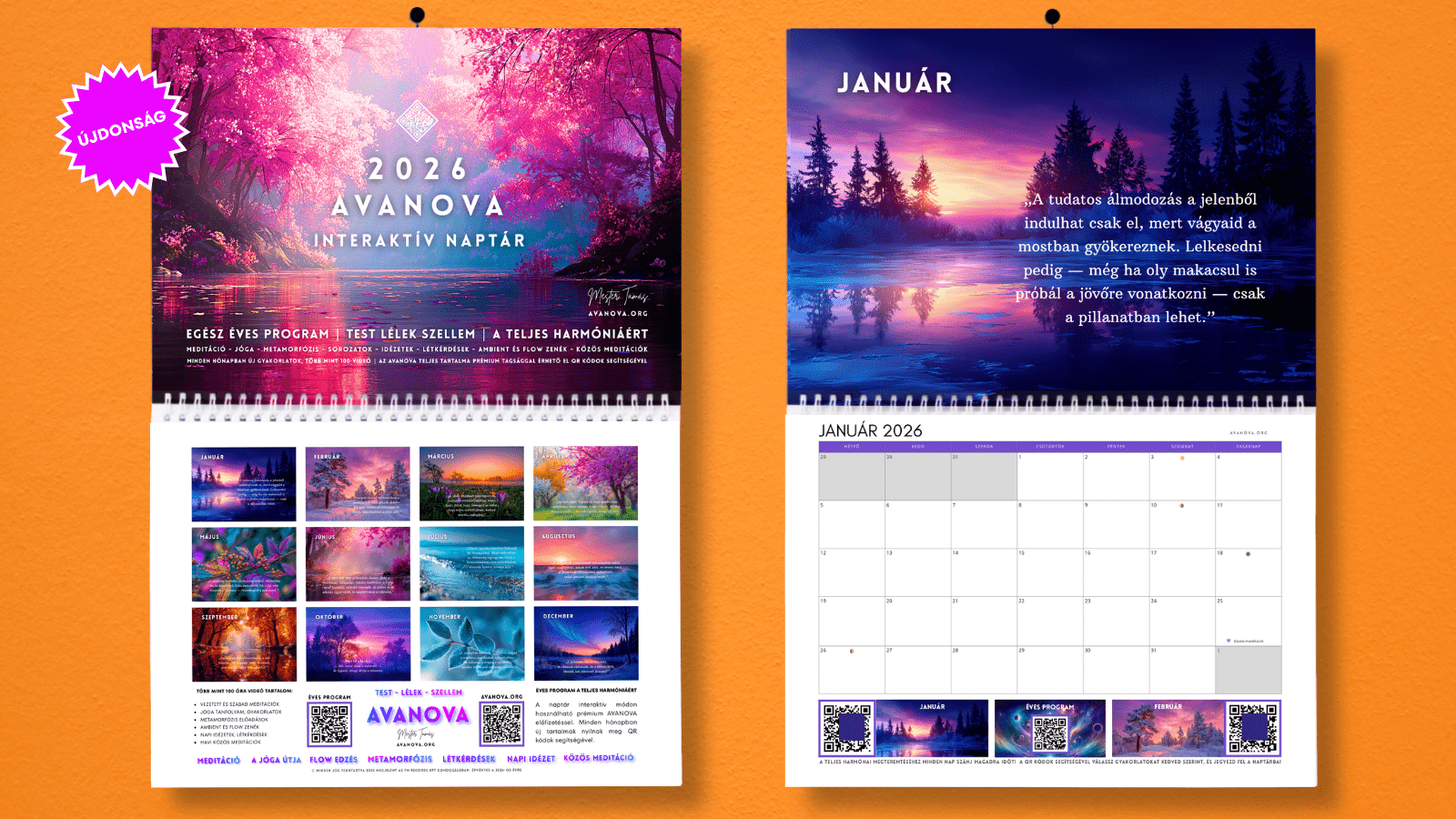 Fizikai Interaktív AVANOVA Naptár – 2026